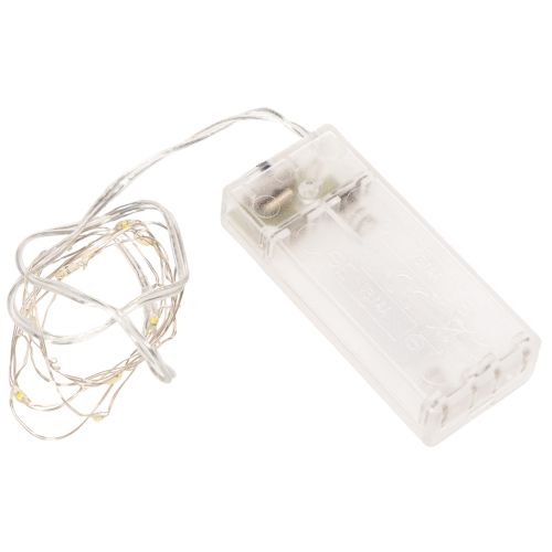 Guirlande lumineuse à piles pour intérieur, blanc chaud, 10 LED, 1 m de longueur, lot de 6 acheter | Floristik24.be