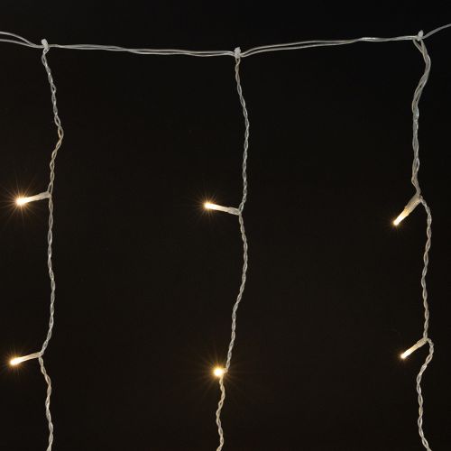 Rideau lumineux 120 LED guirlande lumineuse blanc chaud 100×180cm