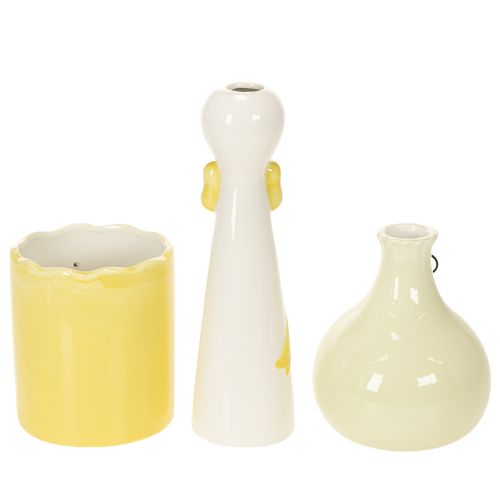 Figurines décoratives en céramique canards avec lunettes - Set de 3 - 25 cm | Floristik24.be