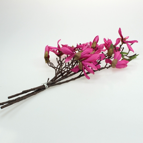 Floristik24 Branche de magnolia fuchsia 40 cm 4 p.