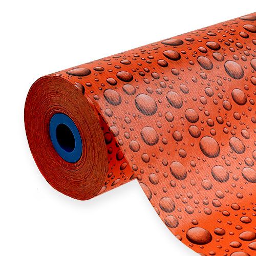 Floristik24 Papier manchette à motif orange 25cm 100m