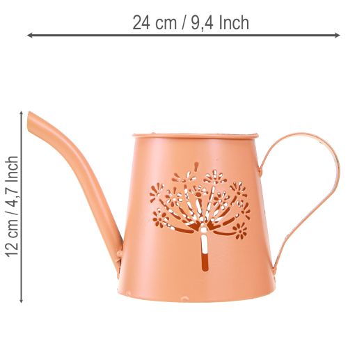 Arrosoirs décoratifs en métal, motif pissenlit orange, porte-bougies chauffe-plat, 12 cm, lot de 2 | Floristik24.be