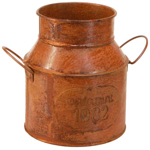 Floristik24 Pot à lait jardinière décorative rouille décoration métal Ø13cm H15,5cm