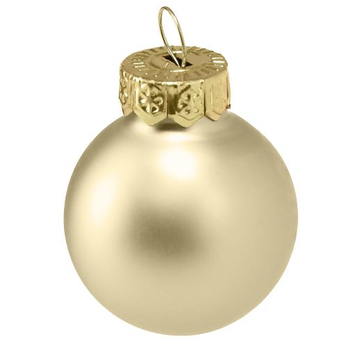 Floristik24 Mini boules de sapin de Noël boules de sapin en perles de verre Ø2,5cm 22 pcs