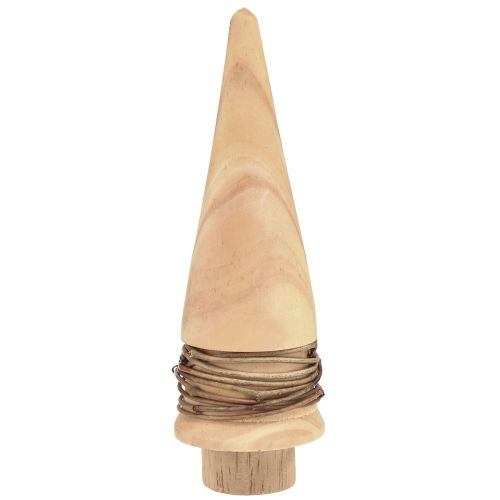 Article Mini décoration de sapin de Noël en bois décoration de table naturelle H13,5 cm 3 pièces