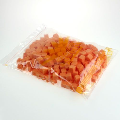 Floristik24 Mousse humide mini-cube orange 300p