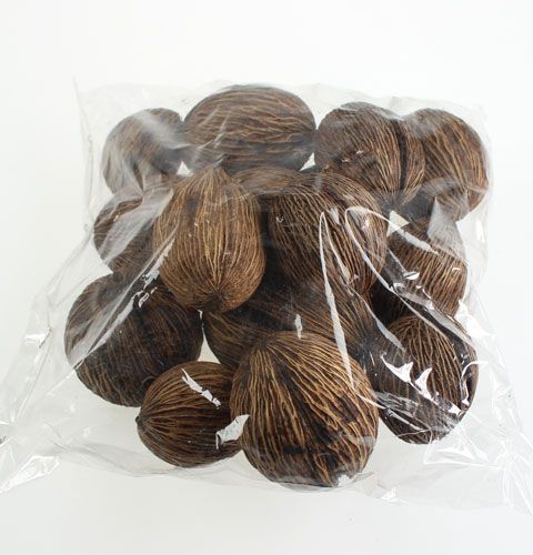 Article Fruits de cerbera Mintolla déco Nature 8-10cm 15 pièces