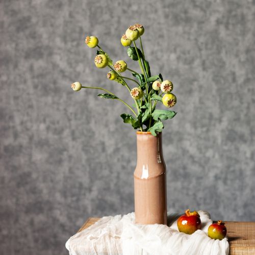 Article Bouquet de coquelicots artificiels décoratifs, fleurs réalistes pour accessoires de décoration, 61 cm, 3 pièces