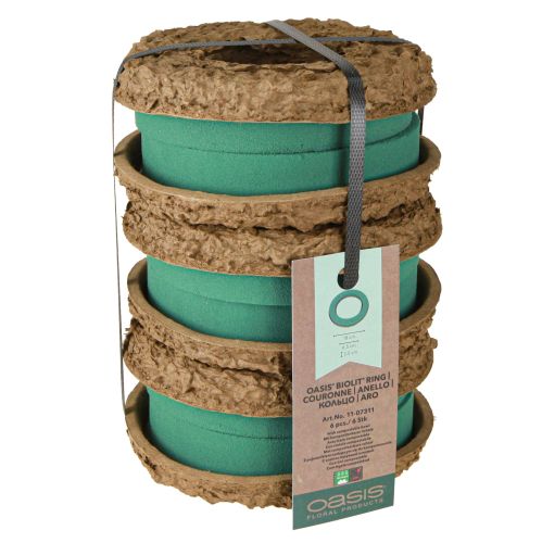 Article OASIS® Biolit® Anneau/Couronne 17 cm 6 pièces