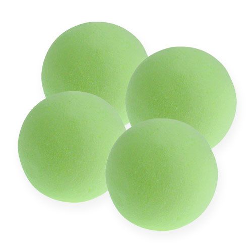 Floristik24 Boules de mousse florale couleur verte 9 cm (lot de 4)