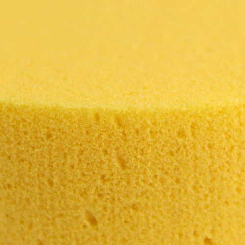 Floristik24 Mousse à piquer cylindre diam. 8cm jaune 6 pièces