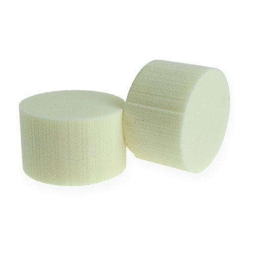 Floristik24 Dimensions cylindre enfichable Ø8cm crème 6pcs
