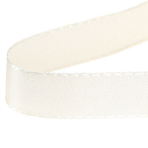 Article Ruban décoratif cadeau crème lisière 15 mm 3 m 10 pièces