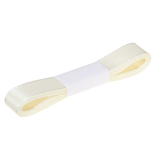 Article Ruban décoratif cadeau crème lisière 15 mm 3 m 10 pièces