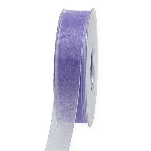 Article Ruban organza ruban cadeau ruban violet lisière 25mm 50m