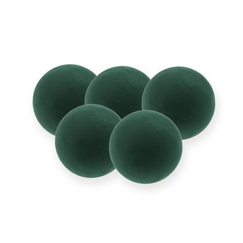 Article Boule en mousse florale mini vert foncé Ø9cm 10 pcs