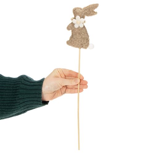 Article Figurine décorative de lapin de Pâques pour les décorations printanières et les accents saisonniers, 42 cm, lot de 8