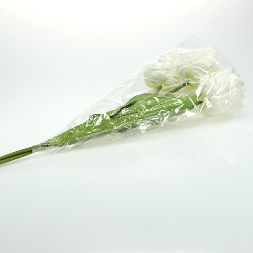 Floristik24 Tulipes décoratives blanches 73 cm 3 p.
