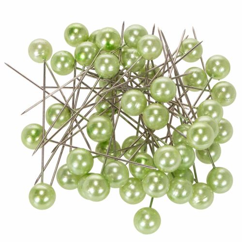 Épingles à tête de nacre, vert pomme, Ø10 mm, 60 mm acheter | Floristik24.be