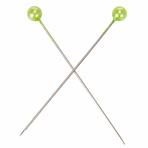 Épingles à tête de nacre Ø6 mm 65 mm vert pomme | Floristik24.be
