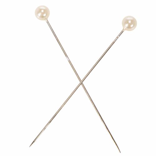 Épingles à tête de nacre Ø6 mm 65 mm Champagne | Floristik24.be