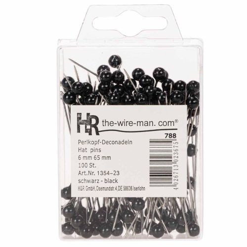 Épingles à tête de nacre Ø6 mm
