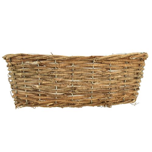 Article Panier à plantes panier ovale vigne bol à plantes naturel L30cm