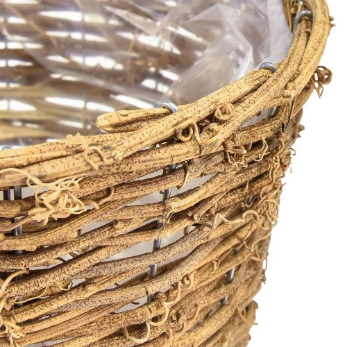 Article Panier à plantes cache-pot jardinière vigne naturelle Ø25cm H22,5cm