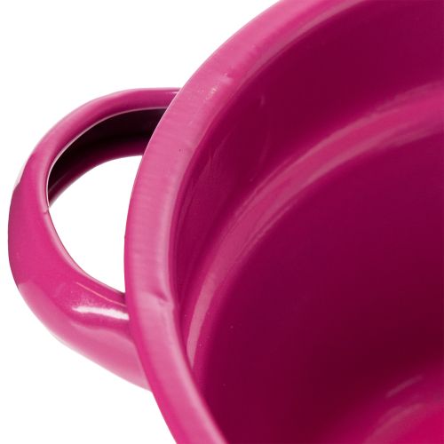 Article Pot de fleurs en métal, design original pour espaces de vie raffinés et décoration élégante, 17 cm, lot de 3