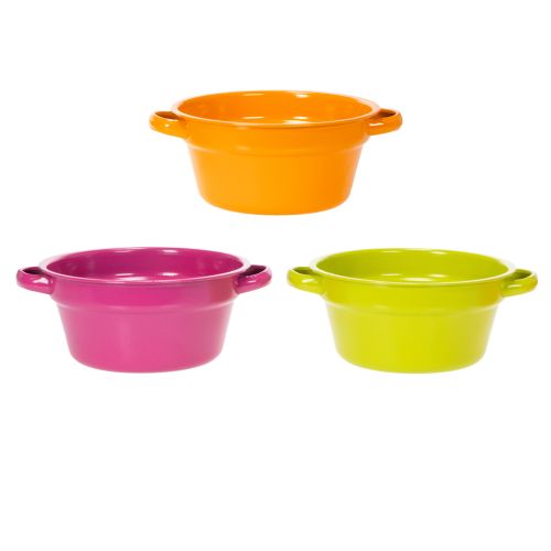 Article Pot de fleurs en métal, design original pour espaces de vie raffinés et décoration élégante, 17 cm, lot de 3