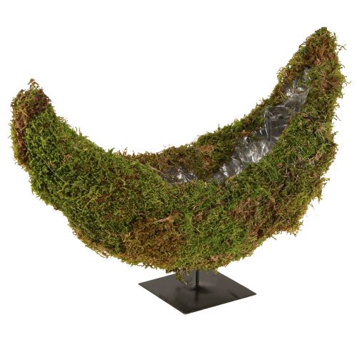 Article Bol à plantes sur socle mousse demi-lune décorative 40×15×30cm
