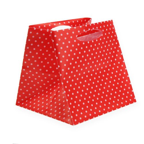 Article Sac en plastique tri rouge. 6,5 cm x 6,5 cm 12 pièces