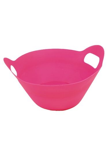 Floristik24 Bols en plastique avec poignées Ø27cm 8pcs. rose