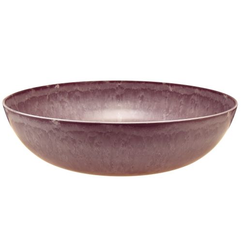 Floristik24 Élégant bol en plastique violet 37x10,5 cm - polyvalent pour la décoration - 3 pièces