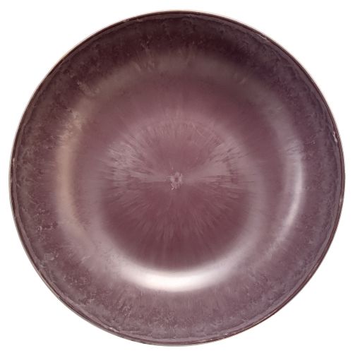 Article Élégant bol en plastique violet 37x10,5 cm - polyvalent pour la décoration - 3 pièces