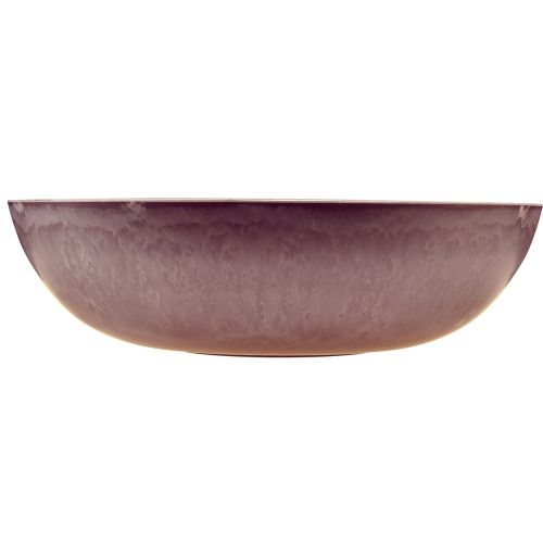Article Élégant bol en plastique violet 37x10,5 cm - polyvalent pour la décoration - 3 pièces