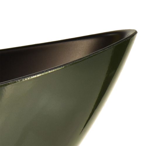 Article Bol bateau élégant en vert foncé - parfait pour planter - 39 cm 2pcs