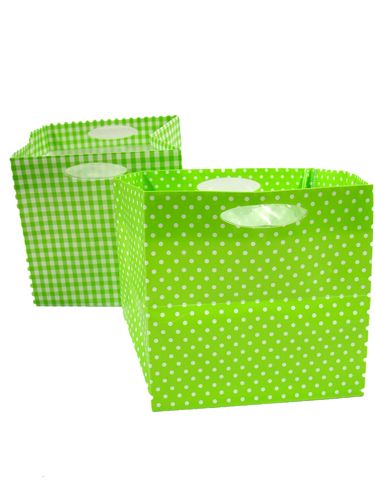 Floristik24 Sachet en plastique 10,5x10,5cm 16pcs vert