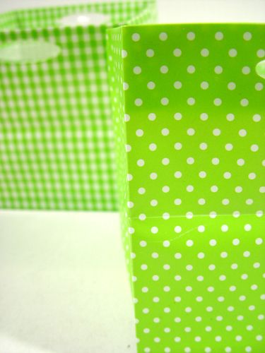 Article Sac en plastique 12x12cm 12pcs vert