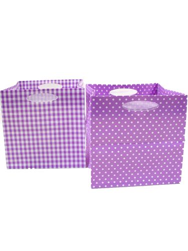 Sac en plastique 12x12cm 12pcs violet | Floristik24.be