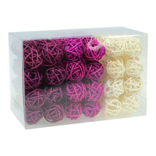 Floristik24 Assortiment de Lataball 3cm Erika 72 pcs