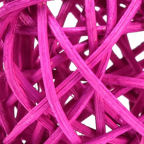 Article Boules de rotin rose clair rose violet assortis rotin Ø5cm 24 pcs