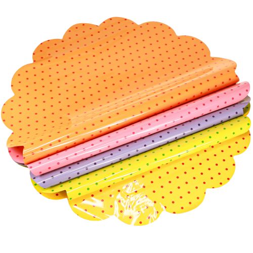 Article Manchette fleur à pois Rondella Dots Ø54cm 100 pcs