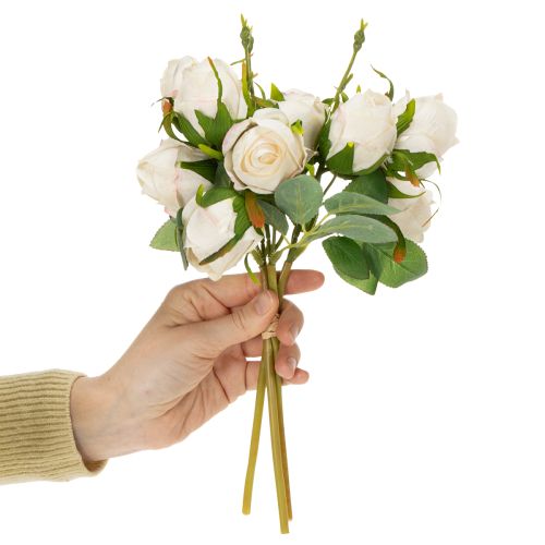 Article Bouquet de roses artificielles pour une décoration de table élégante, 31 cm, 3 pièces