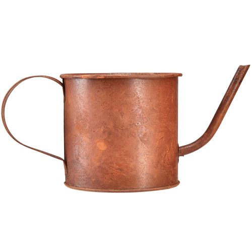Article Arrosoir décoratif rouille mini cache-pot métal Ø10cm H9cm