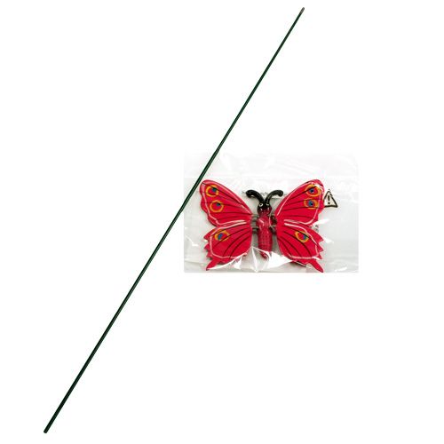 Floristik24 Papillon sur pique 8cm Rose