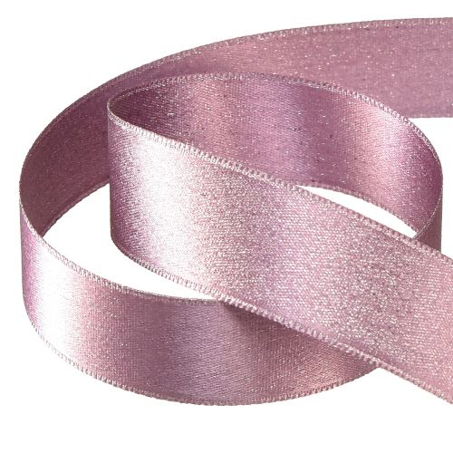 Article Ruban déco, ruban déco, ruban brillant, rose, W25mm, L20m