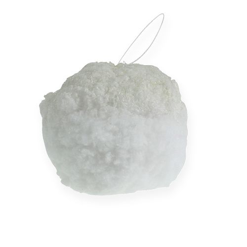 Floristik24 Boule de neige avec paillettes 14 cm