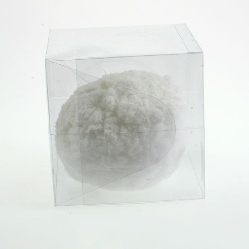 Floristik24 Boule de neige avec des paillettes blanches 25 cm