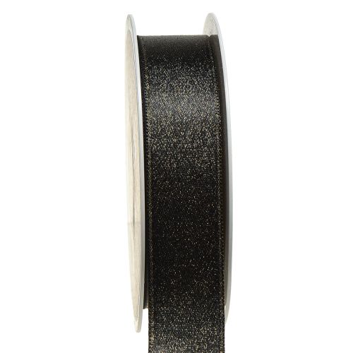 Article Ruban noir ruban de bijoux scintillant doré W25mm L20m
